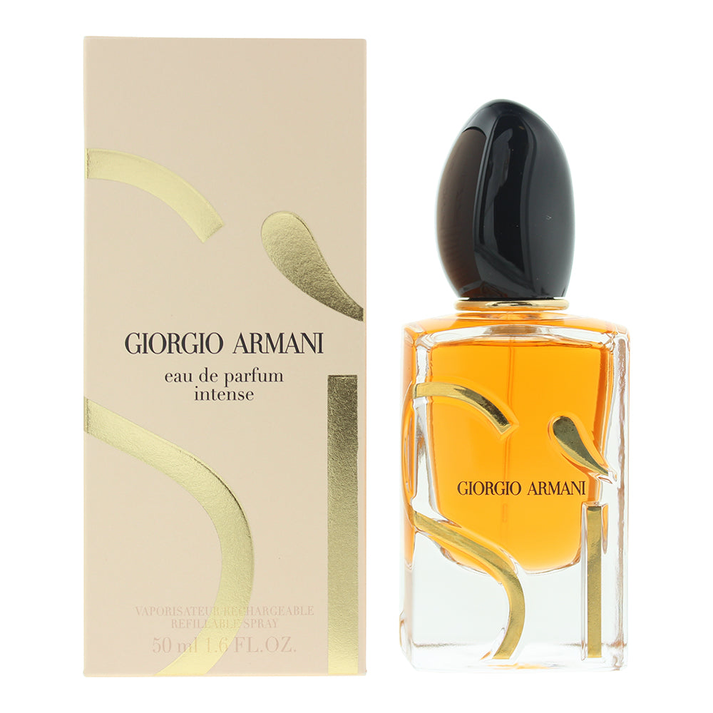 Giorgio Armani SÌ Eau De Parfum Intense 50ml Refillable Spray - Glow Empire