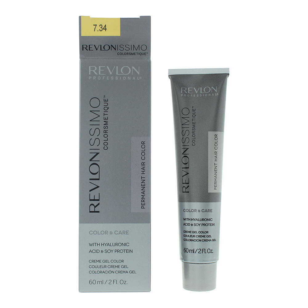 Revlon Revlonissimo Colorsmetique 60ml - 7.34 Medium Coppery Gold Blonde - Glow Empire