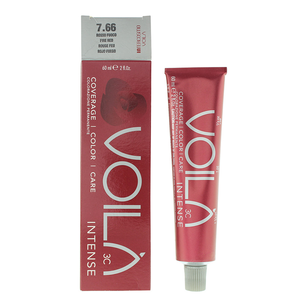 Intercosmo Voilà 3C Intense 60ml - 7.66 Fire Red - Glow Empire