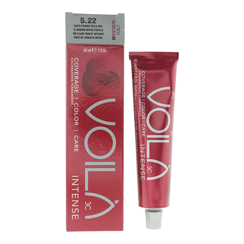Intercosmo Voilà 3C Intense 60ml - 5.22 Light Brown Intense Purple - Glow Empire