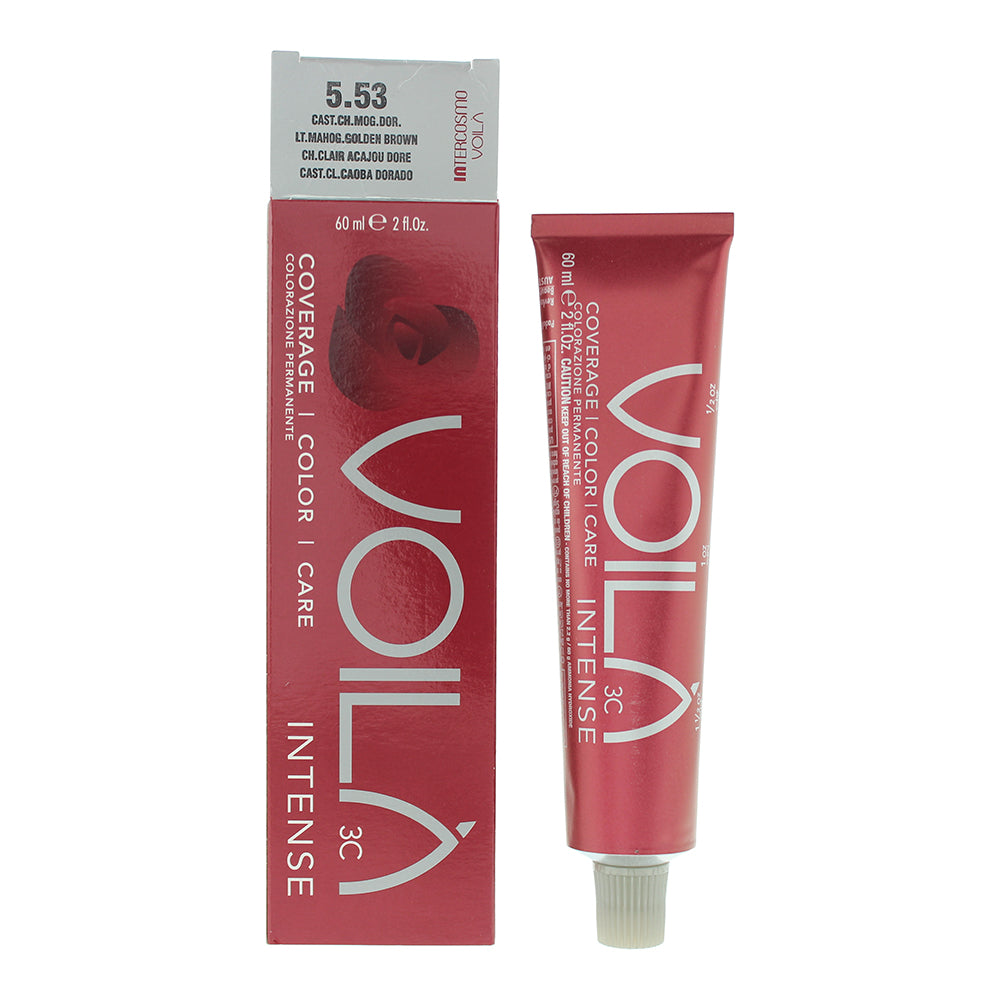 Intercosmo Voilà 3C Intense 60ml - 5.53 Light Mahogany Golden Brown - Glow Empire