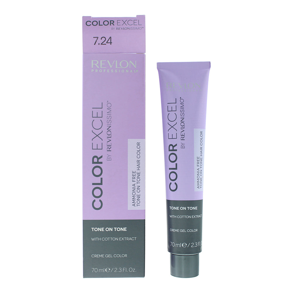 Revlon Revlonissimo Colorsmetique Colour Excel 70ml - 7.24 Medium Iridescent Copper Blonde - Glow Empire