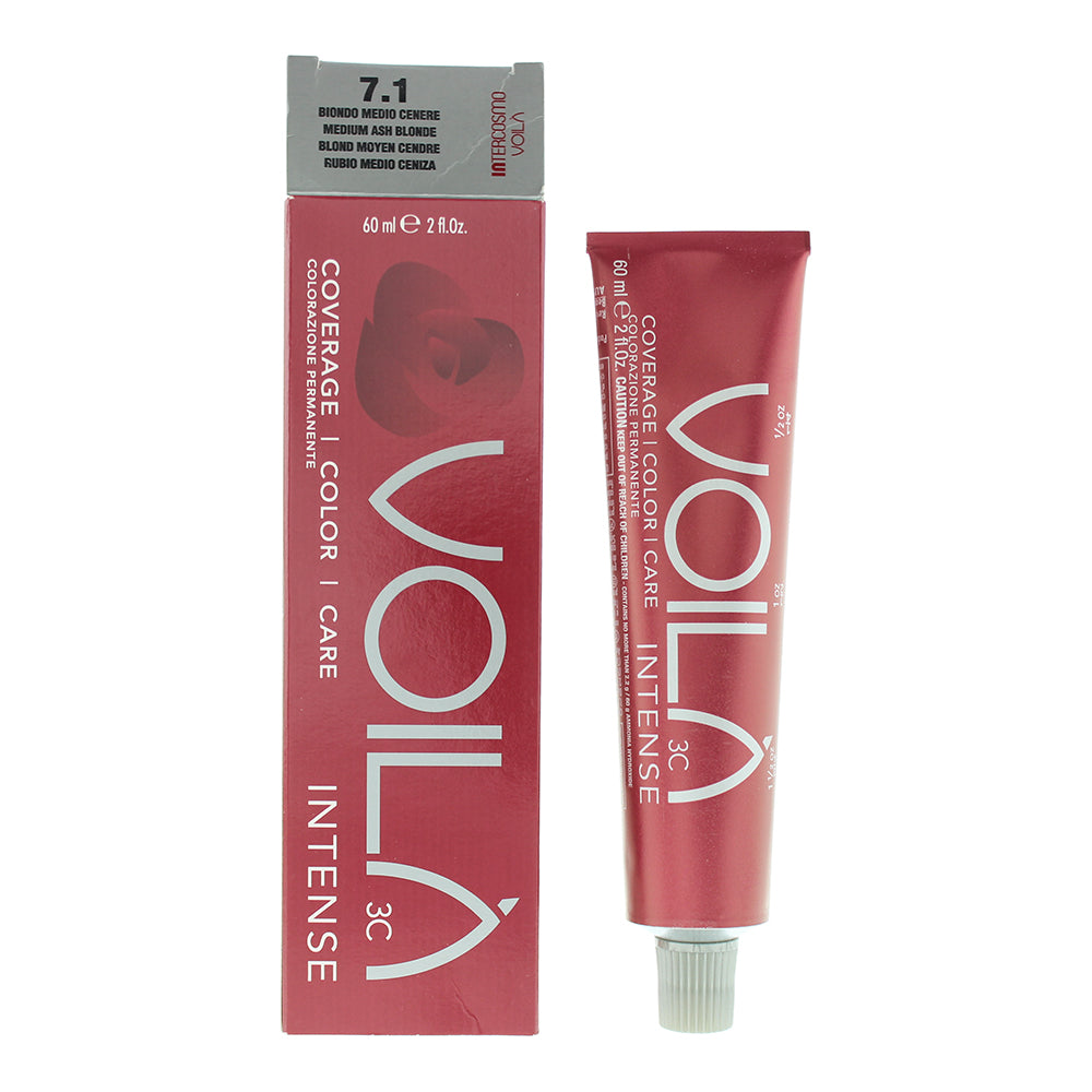 Intercosmo Voilà 3C Intense 60ml - 7.1 Medium Ash Blonde - Glow Empire