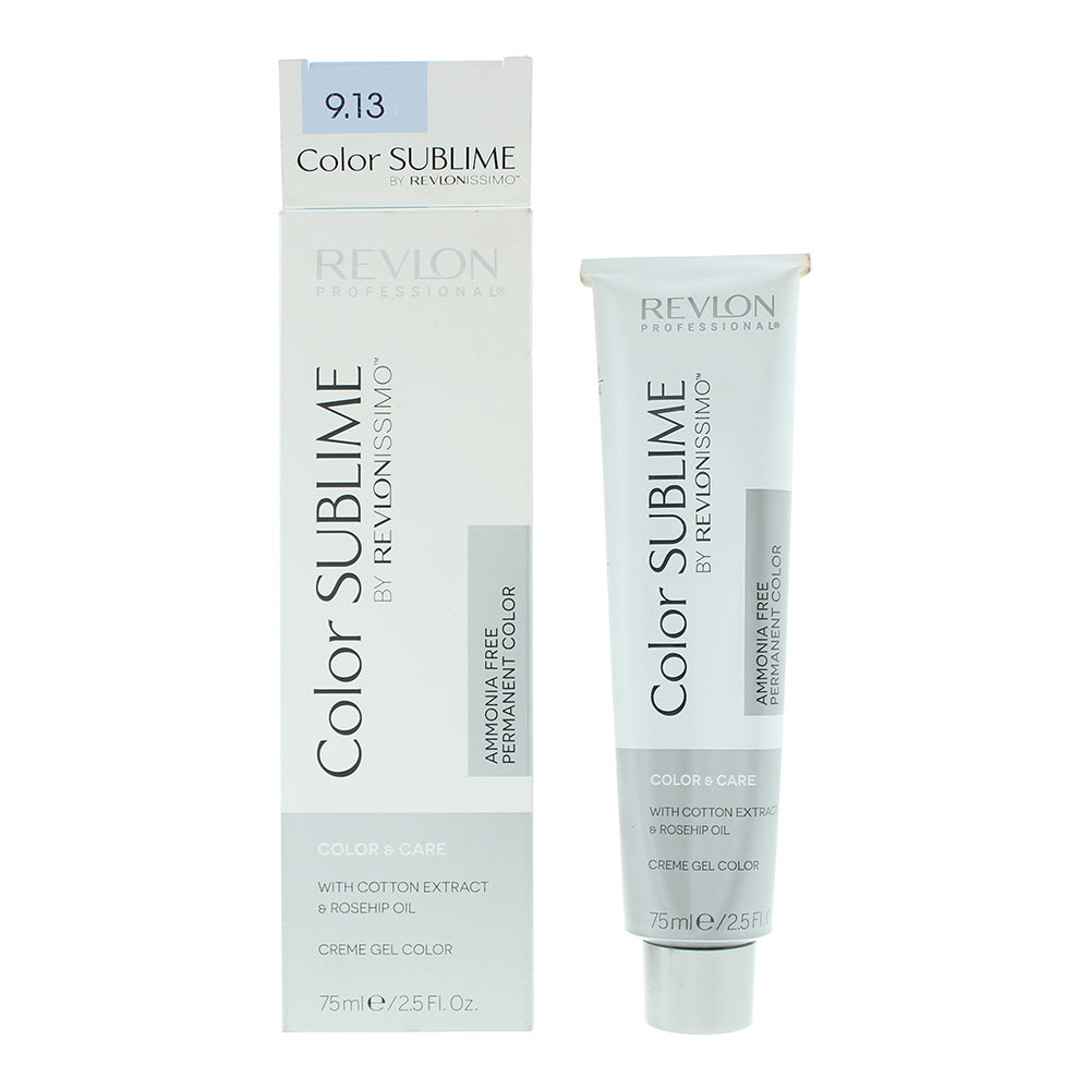 Revlon Color Sublime Creme Gel Colour 75ml - 9.13 Very Light Ash Blonde - Glow Empire