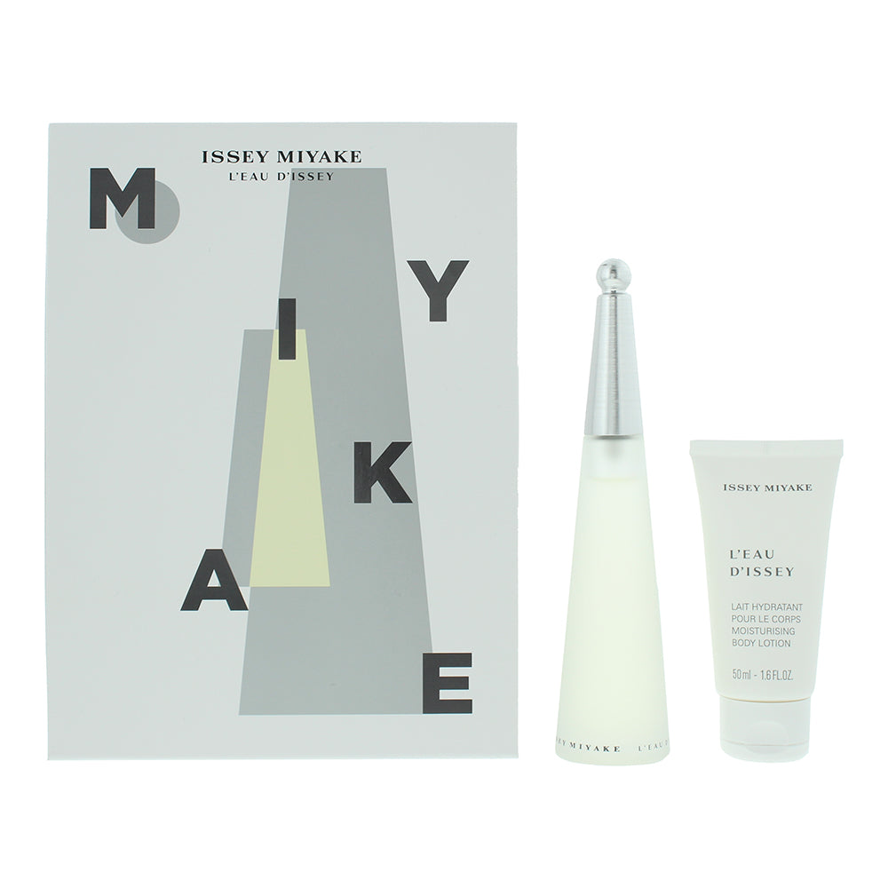 Issey Miyake L'eau D'Issey 2 Piece Gift Set Eau de Toilette 50ml - Body Lotion 50ml - Glow Empire