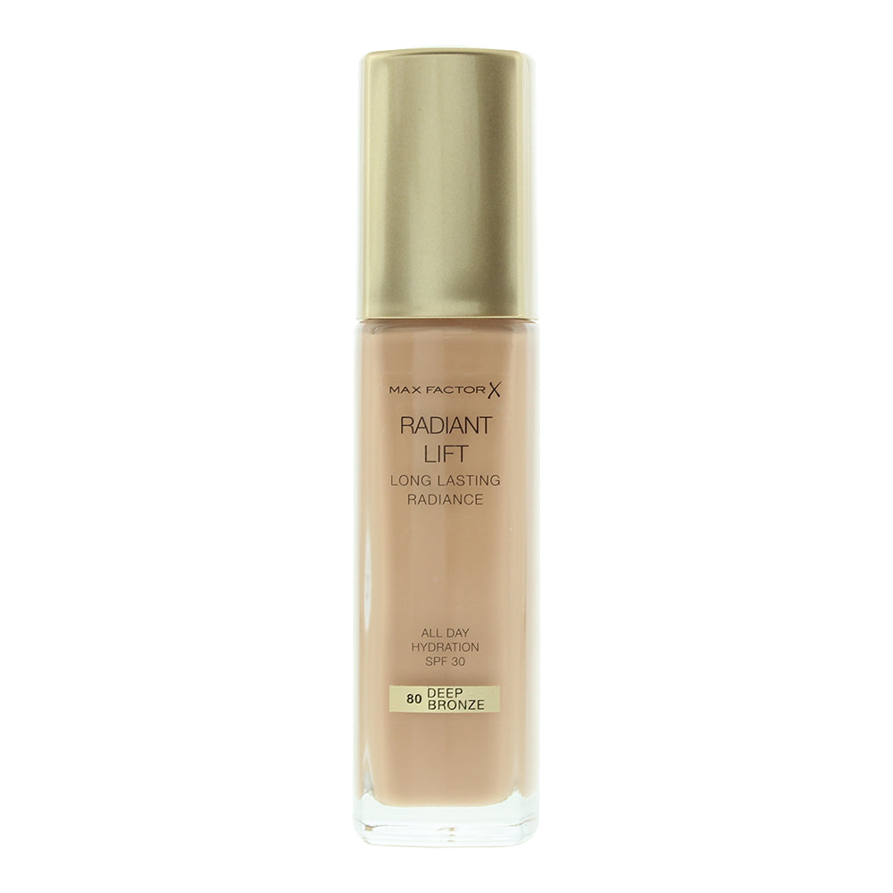 Max Factor Radiant Lift 080 Deep Bronze Foundation 30ml - Glow Empire