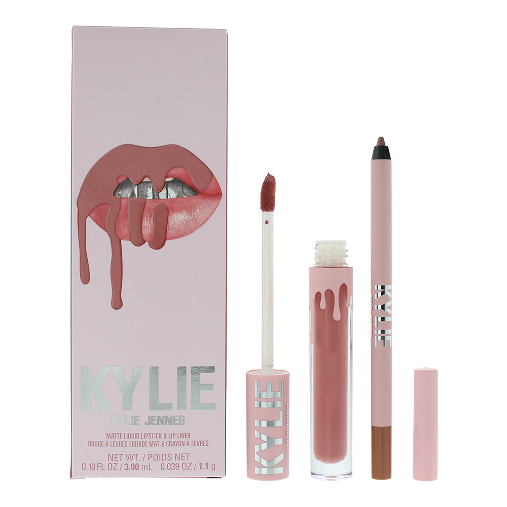 Kylie by Kylie Jenner Matte Lip Kit 808 Kylie 2-Piece Gift Set Liquid Lipstick 3ml, Lip Liner 1.1g - Glow Empire