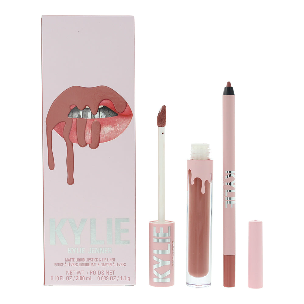 Kylie Cosmetics Matte Lip Kit 3ml Liquid Lipstick + 1.1g Lip Liner - Angel - Glow Empire