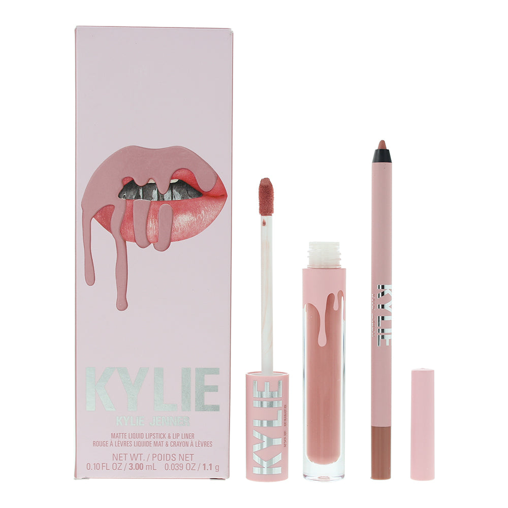 Kylie by Kylie Jenner Matte Lip Kit 300 Koko K 2-Piece Gift Set (Liquid Lipstick 3ml, Lip Liner 1.1g) - Glow Empire
