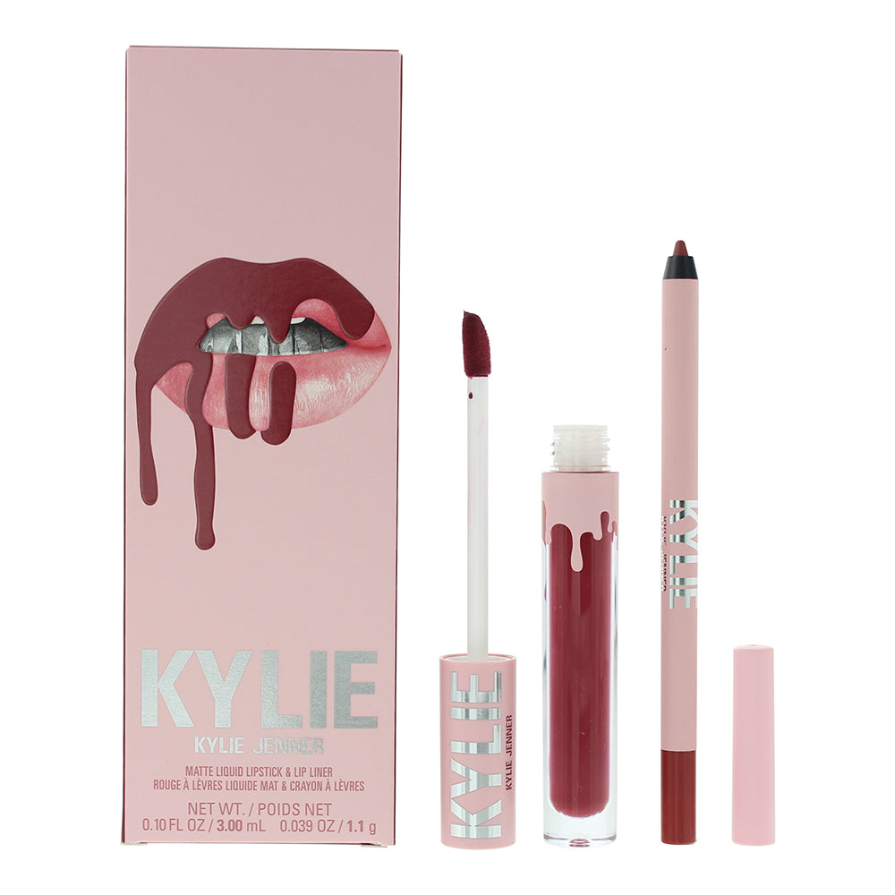 Kylie Cosmetics Matte Lip Kit 3ml Liquid Lipstick + 1.1g Lip Liner - Better Not Pout - Glow Empire