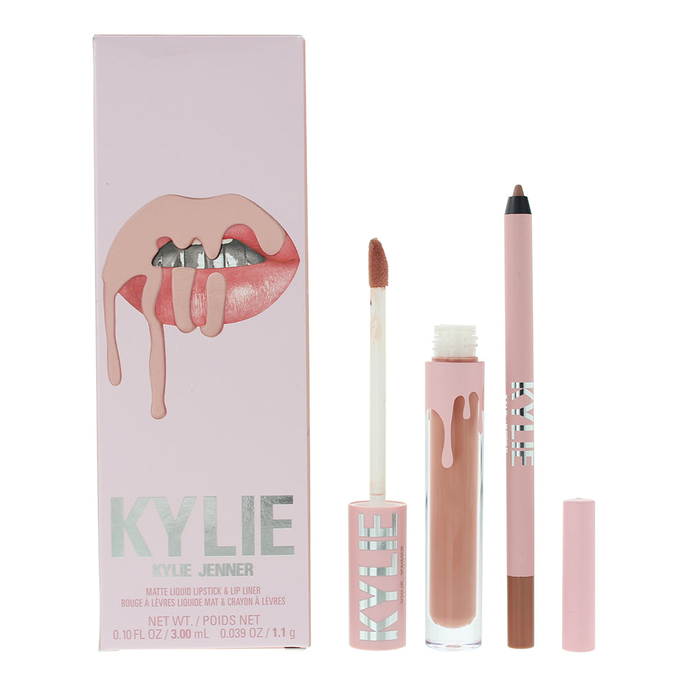 Kylie Cosmetics Matte Lip Kit 3ml Liquid Lipstick + 1.1g Lip Liner - Bare - Glow Empire