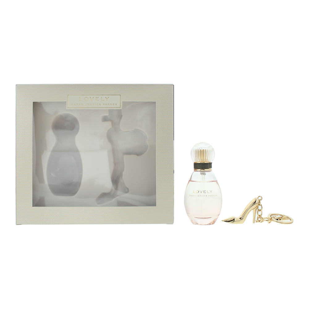 Sarah Jessica Parker Lovely Gift Set 30ml EDP + Gold Shoe Keyring - Glow Empire