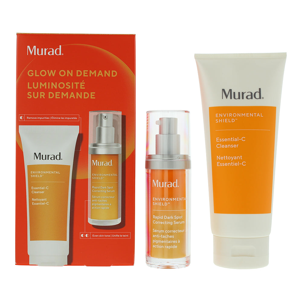 Murad Glow On Demand Gift Set 200ml Cleanser + 30ml Serum - Glow Empire