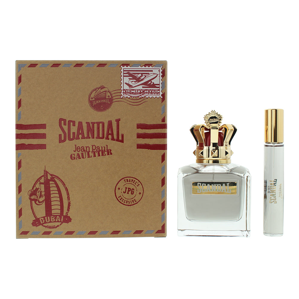 Jean Paul Gaultier Scandal Pour Homme 2-Piece Gift Set (Eau de Toilette 100ml, Eau de Toilette 20ml) - Glow Empire