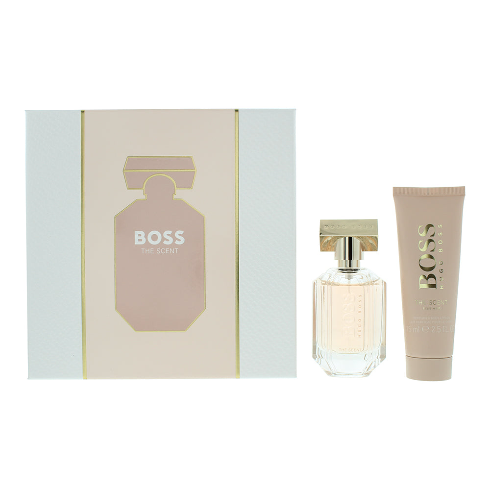 Hugo Boss The Scent For Her 2 Piece Gift Set Eau de Parfum 50ml - Body Lotion 75ml - Glow Empire