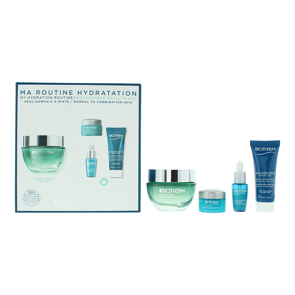 Biotherm Aquasource Hyalu Plump Gel Gift Set 4 Pieces - Glow Empire
