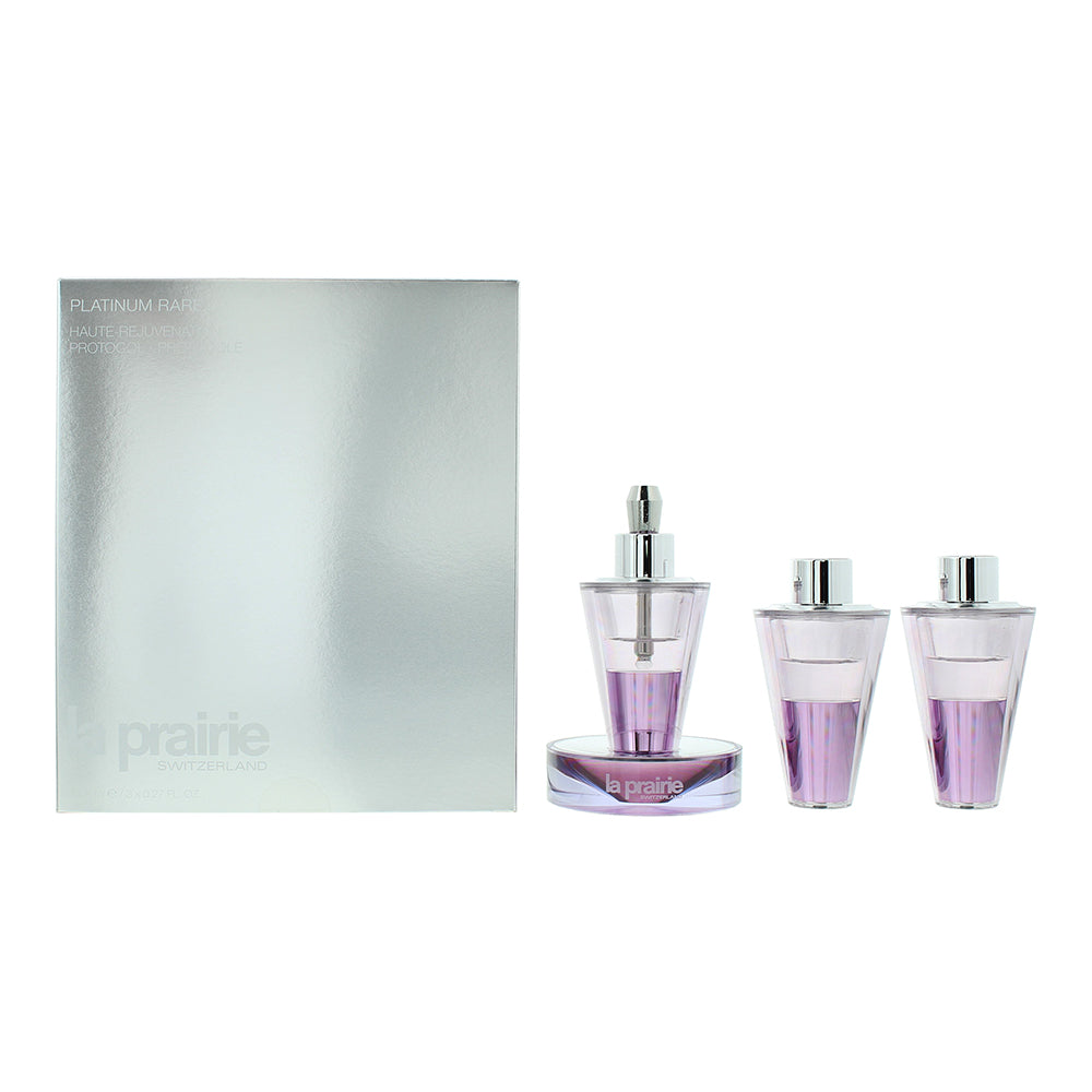 La Prairie Platinum Rare Haute Rejuvenation Protocol Gift Set 3 Pieces - Glow Empire