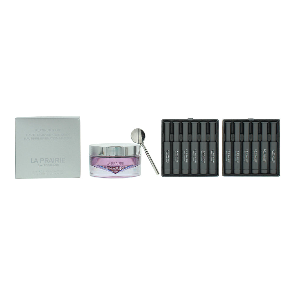 La Prairie Platinum Rare Haute-Rejuvenation Gift Set 20ml Overnight Mask Serum + 12 x 0.7ml Vials - Glow Empire