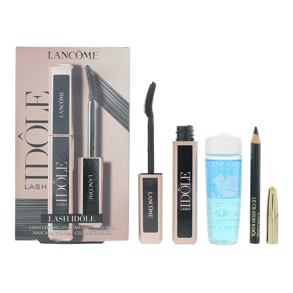 Lancome Lash Idôle Gift Set 8ml Lash Idôle Mascara 01 Glossy Black +  0.7g Le Crayon Khôl Eyeliner Pencil Mini 01 Noir + 30ml Bi-Facil Eye Makeup Remover - Glow Empire