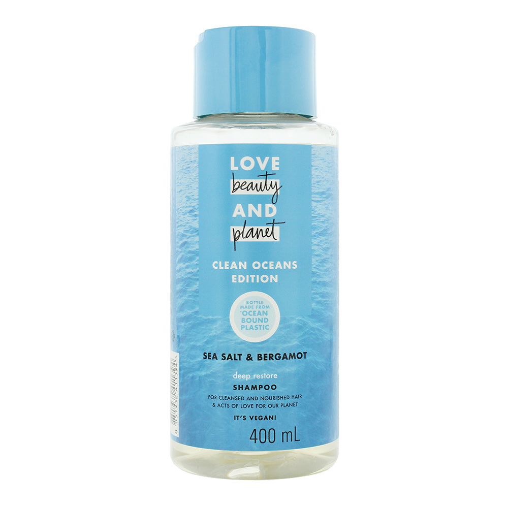 Love Beauty And Planet Deep Restore Clean Oceans Sea Salt and Bergamot Shampoo 400ml - Glow Empire