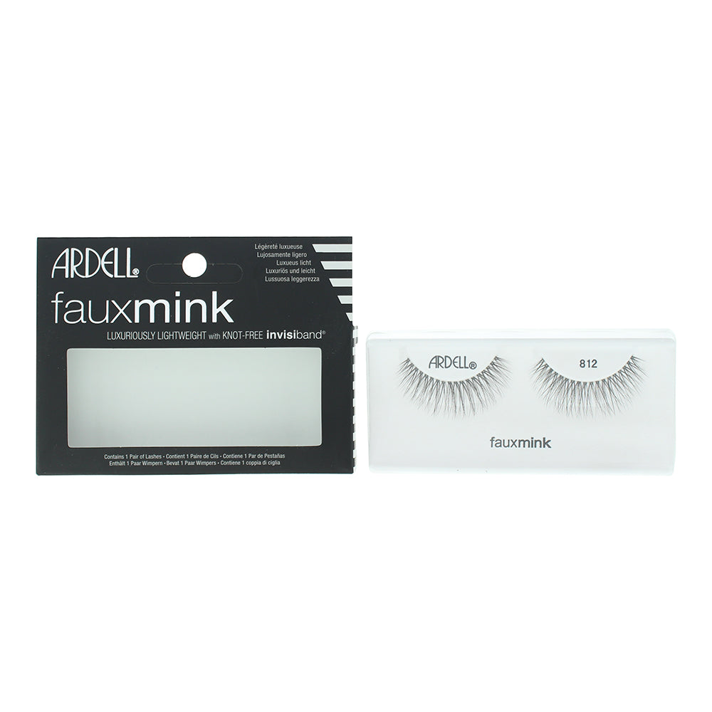 Ardell Luxuriously Lightweight Faux Mink False Eyelashes 812 Black - Glow Empire