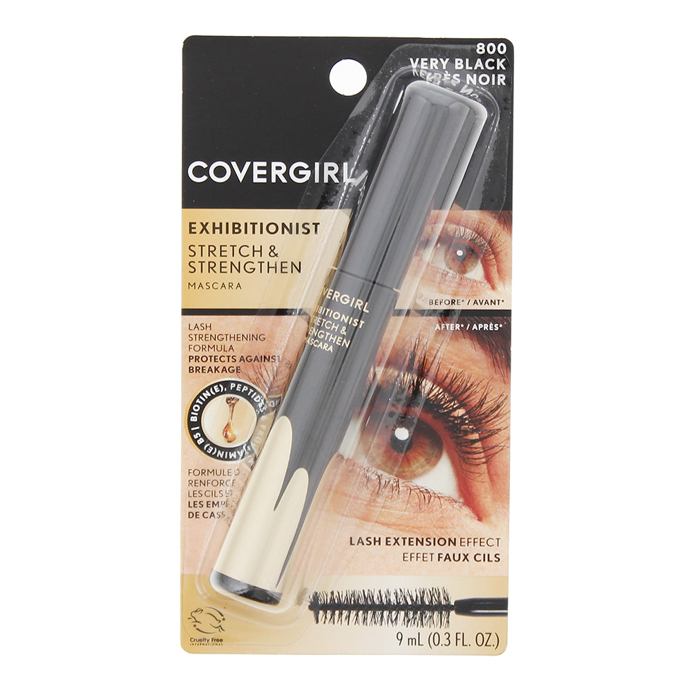 CoverGirl Exhibitionist Stretch Strengthen Mascara 9ml - 800 Very Black - Glow Empire