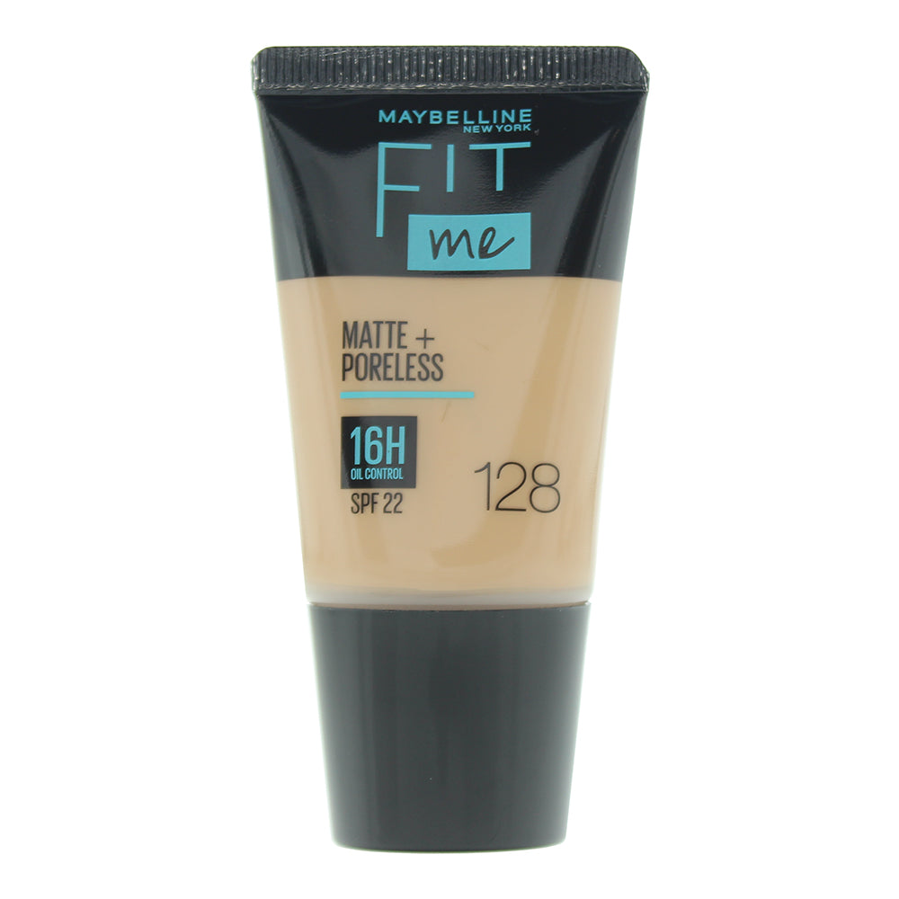 Maybelline Fit Me Matte & Poreless Foundation SPF22 18ml - 128 Warm Nude - Glow Empire