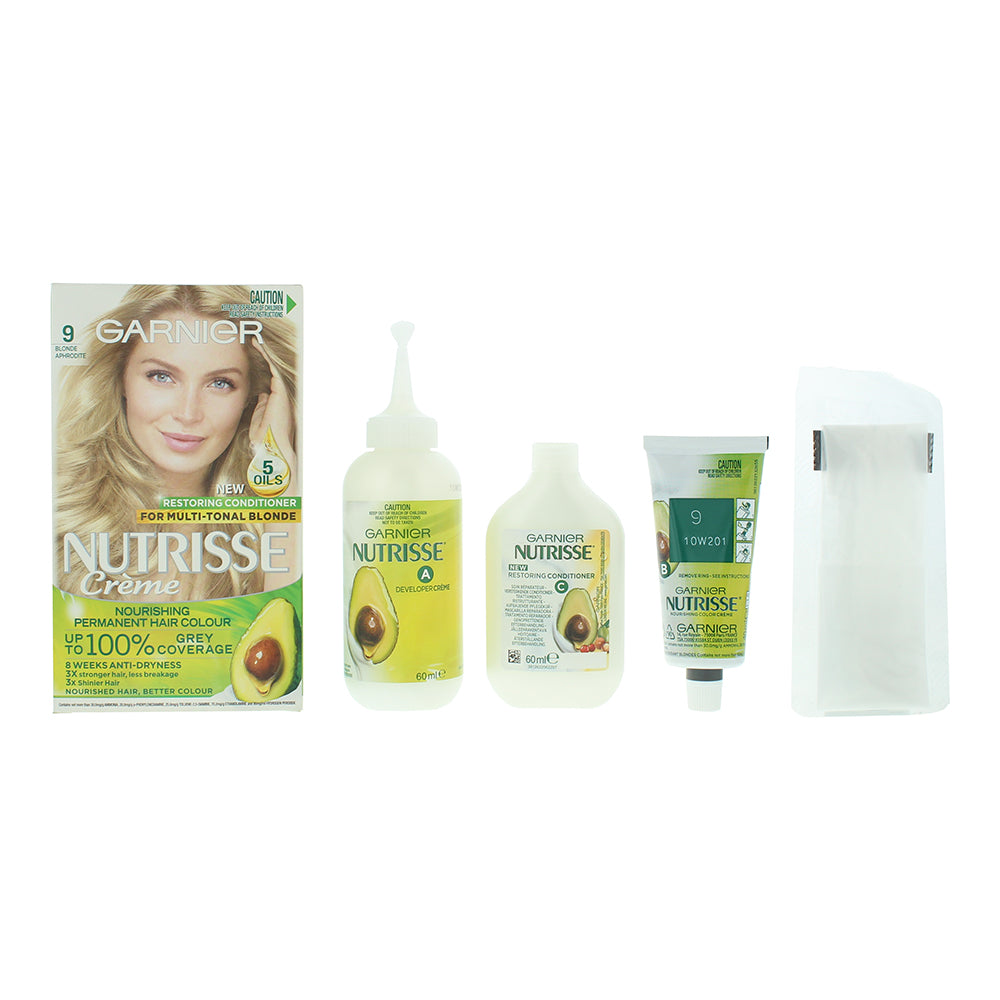 Garnier Nutrisse Crème 9.0 Light Blonde Hair Colour 200g - Glow Empire