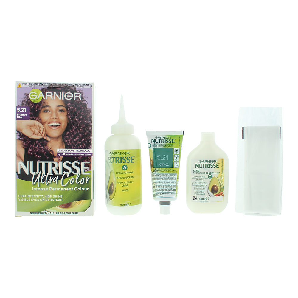 Garnier Nutrisse Ultra Color Intense Permanent Colour 160ml - 5.21 Intense Lilac - Glow Empire