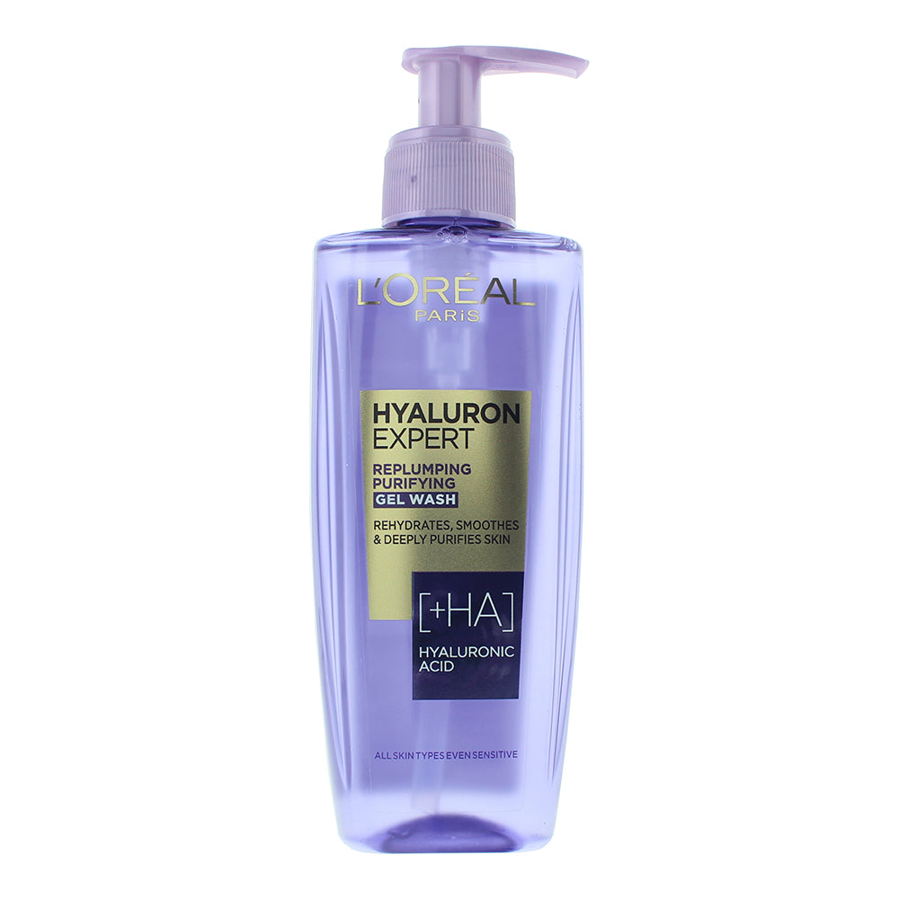 L'oreal Hyaluron Expert Replumping Purifying Gel Wash 200ml - Glow Empire
