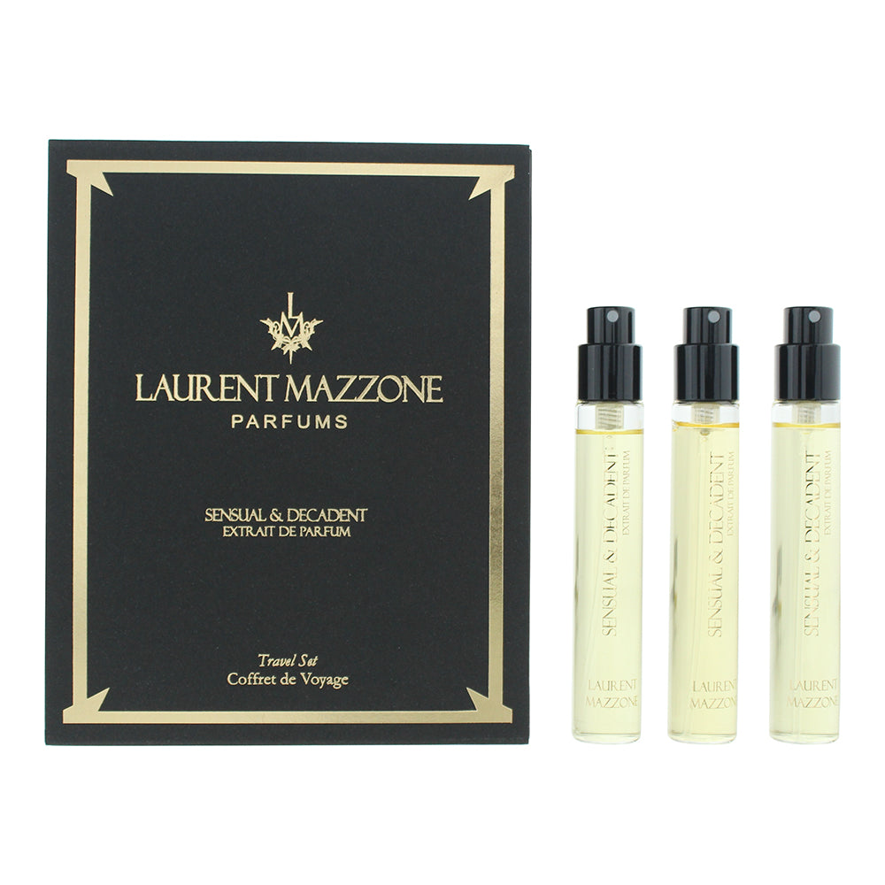 Laurent Mazzone Sensual & Decadent Extrait de Parfum Travel set 3x15ml - Glow Empire