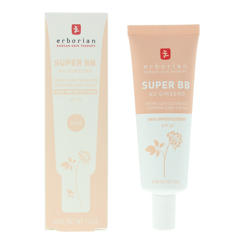 Erborian Super BB Anti Imperfections Clair Covering Cream 40ml - Glow Empire