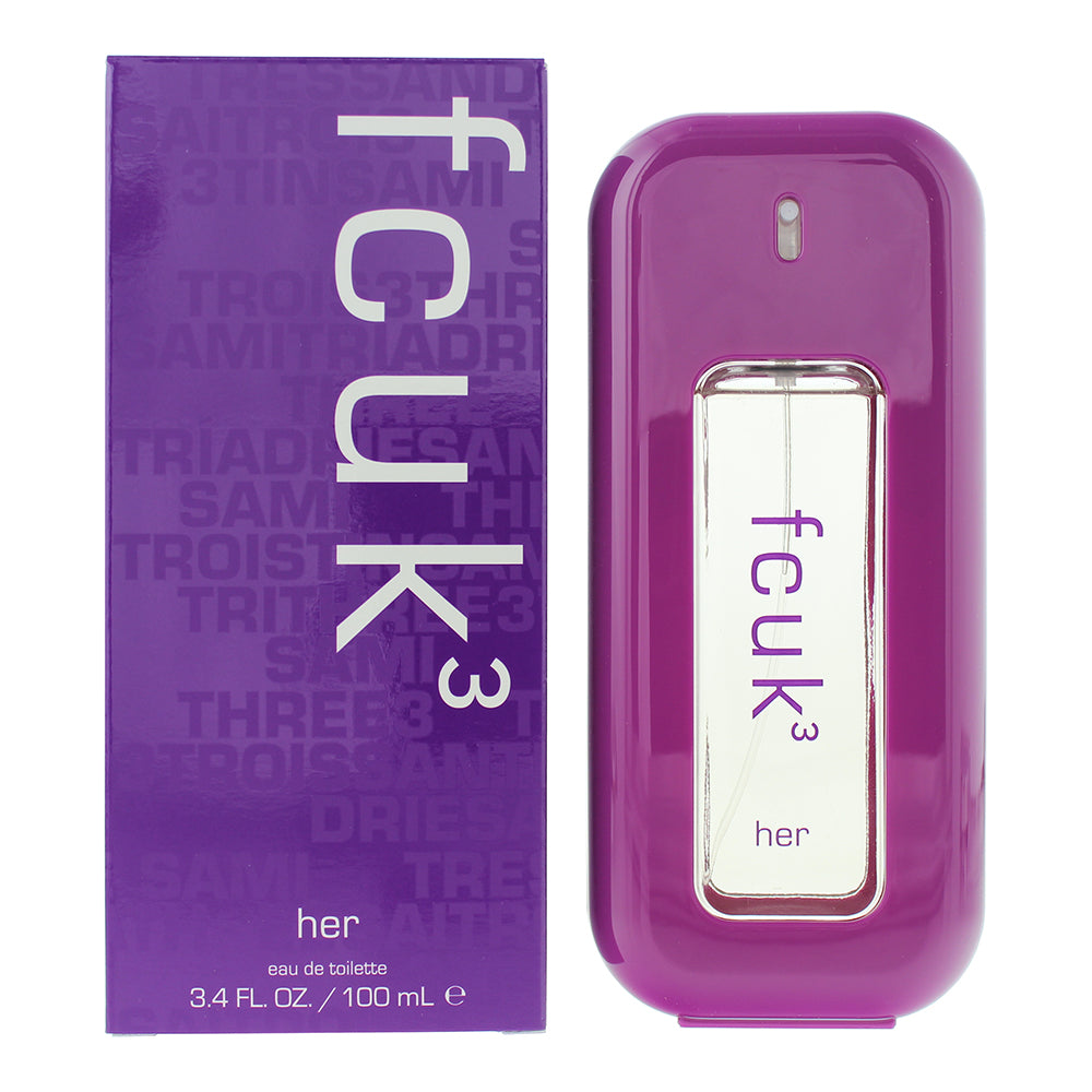 FCUK 3 Her Eau De Toilette 100ml - Glow Empire