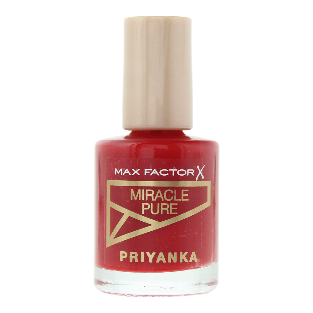 Max Factor Priyanka Miracle Pure Nail Polish 12ml - 360 Daring Cherry - Glow Empire