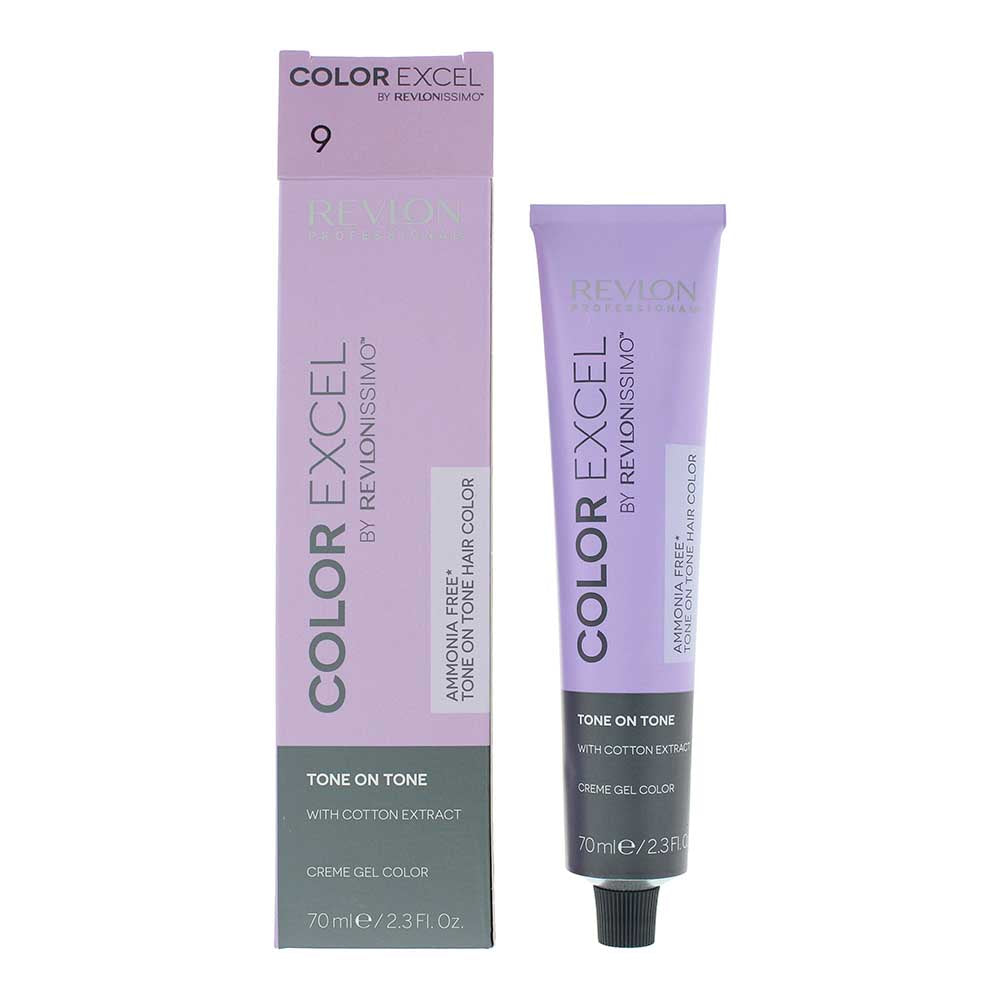 Revlon Revlonissimo Color Excel Creme Gel Hair Colour 70ml - 9 Very Light Blonde - Glow Empire