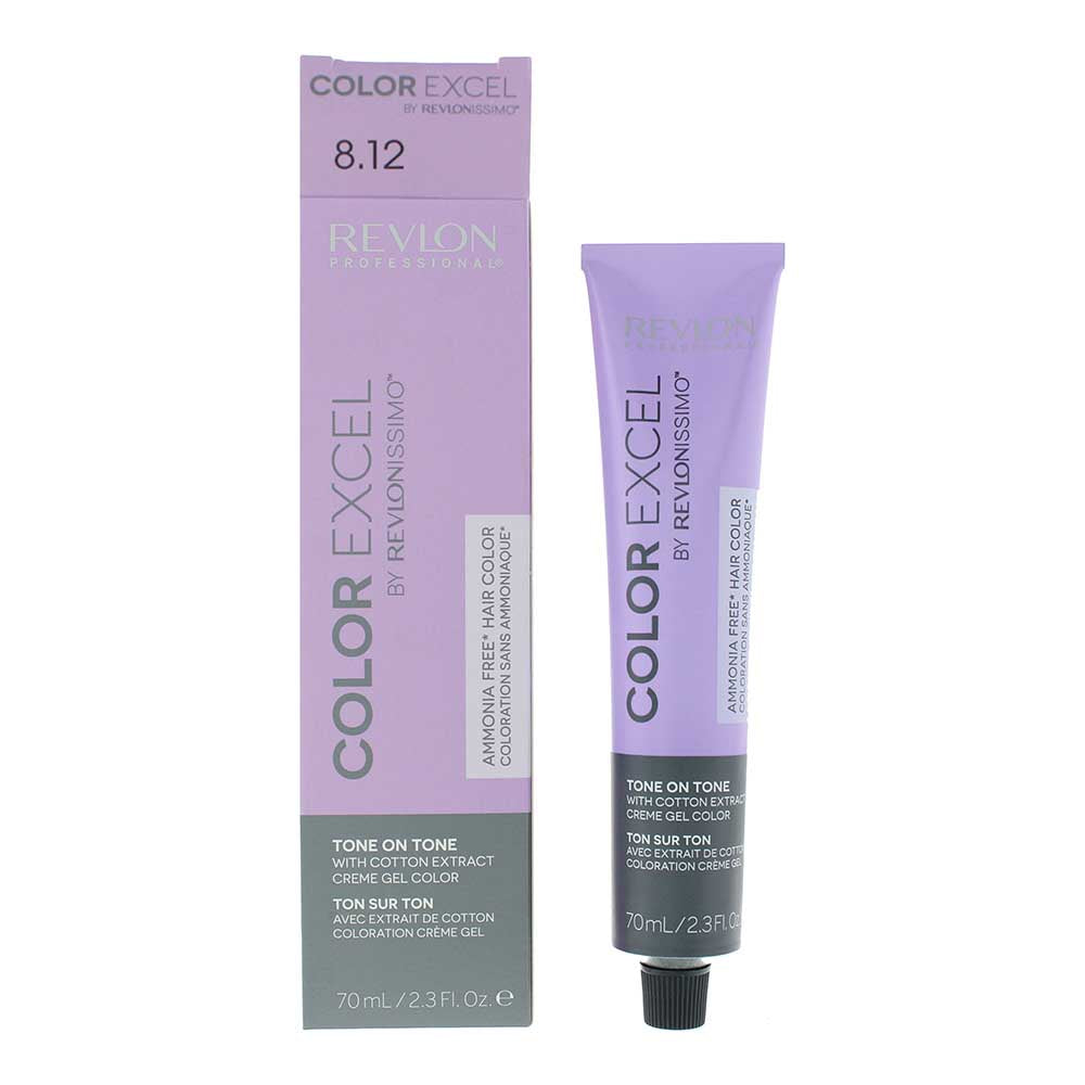 Revlon Revlonissimo Color Excel Creme Gel Hair Colour 70ml - 8.12 Light Ash Iridescent Blonde - Glow Empire