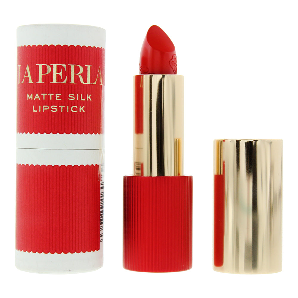 La Perla Matte Silk Lipstick - #104 - Tangelo Red - 3.5g - Glow Empire