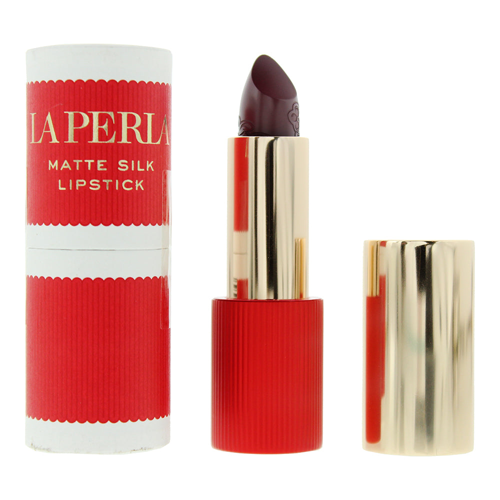 La Perla Matte Silk Lipstick - #108 - Plum Red - 3.5g - Glow Empire