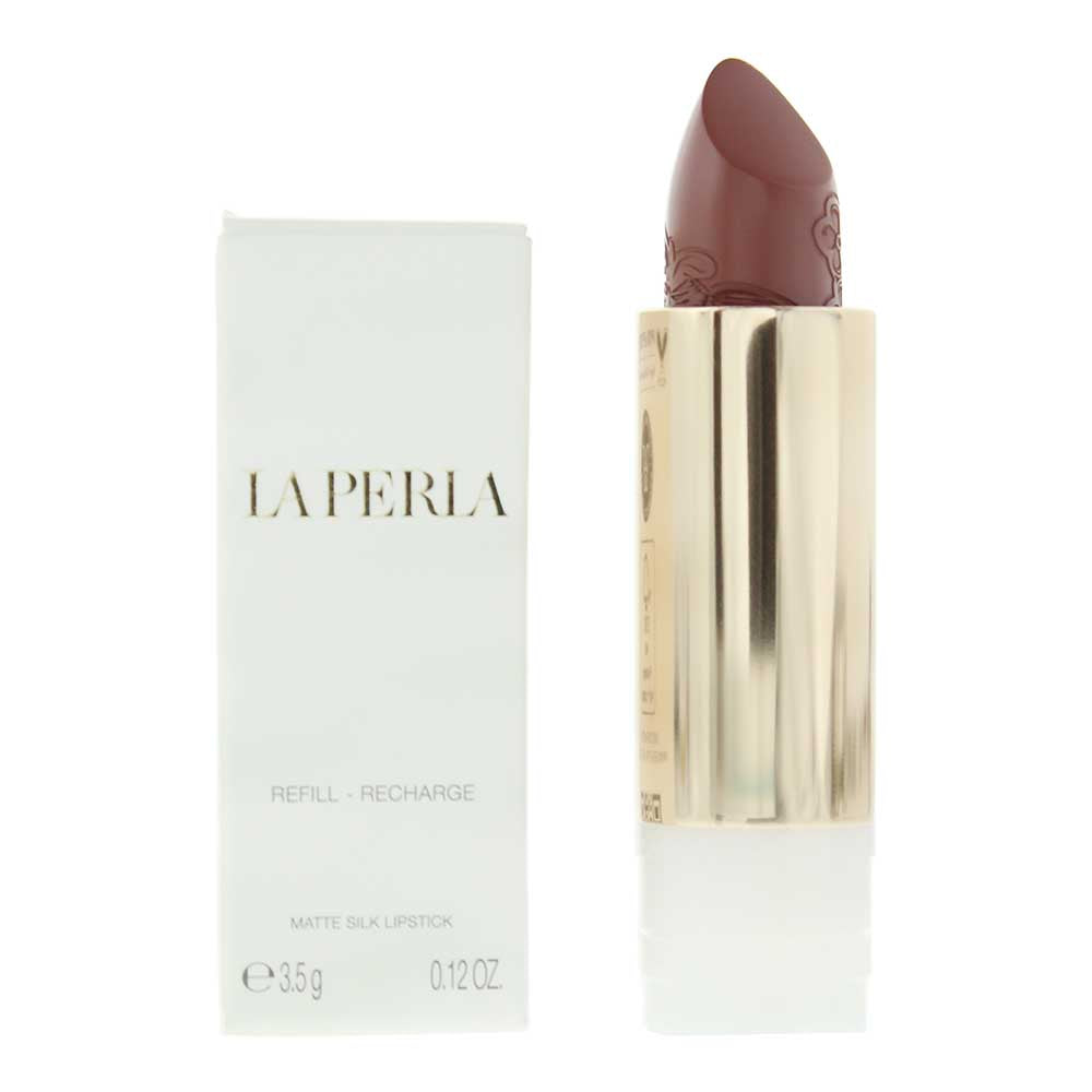 La Perla Matte Silk Auburn Red Lipstick - #111 - 3.5g - Refill - Glow Empire