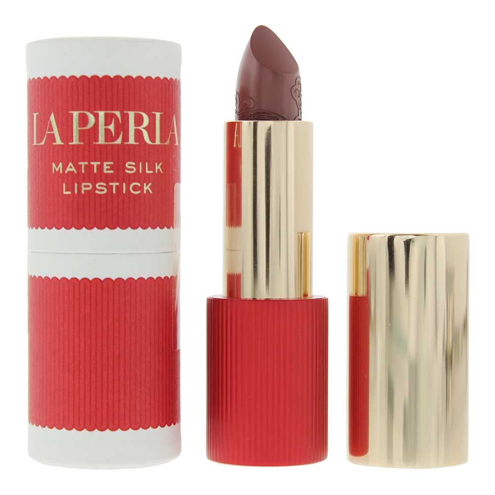 La Perla Matte Silk Auburn Red Lipstick - #111 - 3.5g - Glow Empire