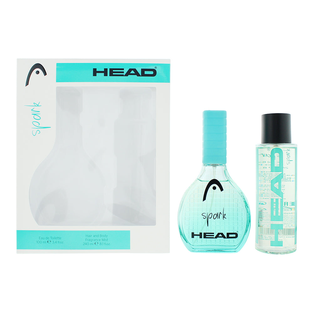 Head Spark Gift Set: EDT 100ml - Fragrance Mist 240ml - Glow Empire