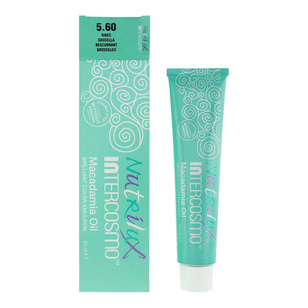 Intercosmo Nutrilux Macadamia Oil Hair Colour - 60ml - 5.60 Grosella - Glow Empire