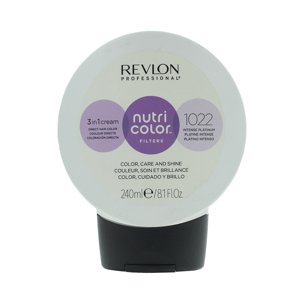 Revlon Nutri Color Filters 3 in 1 Cream Hair Colourant 240ml -1022 Intense Platinum - Glow Empire