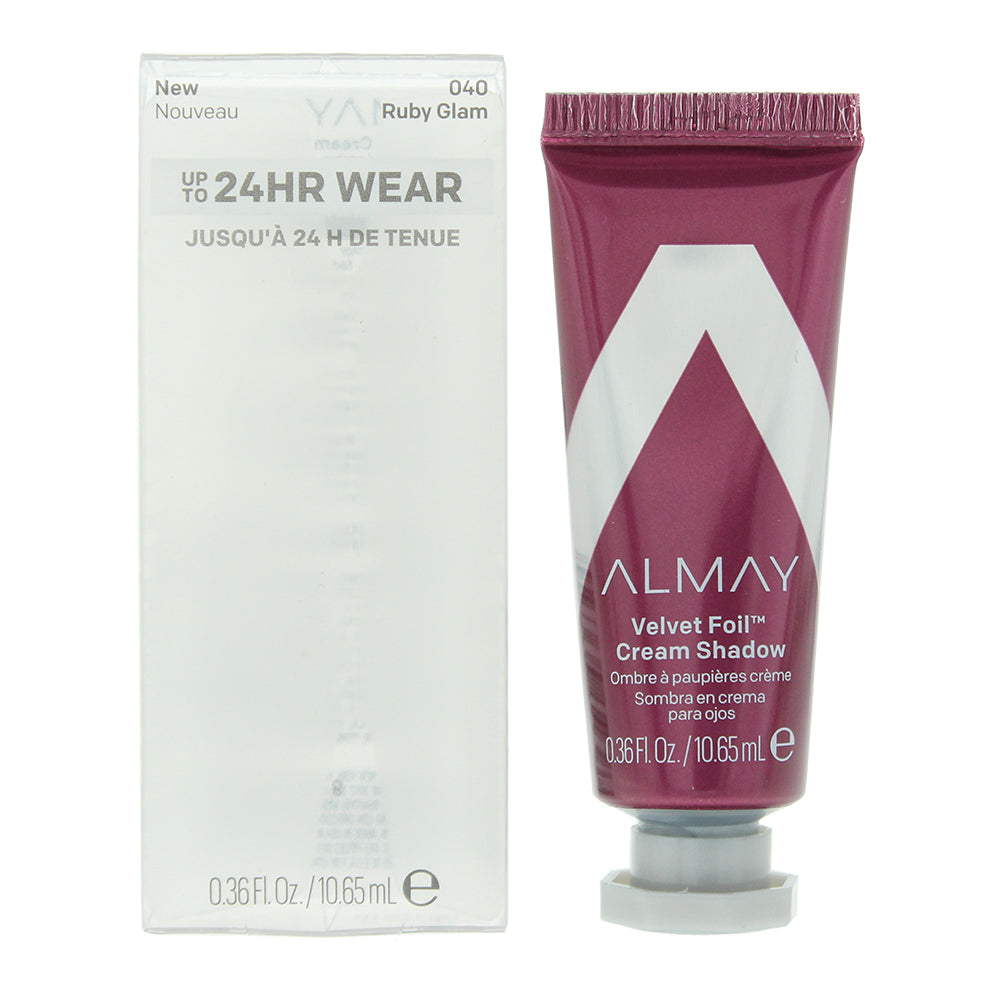 Almay Velvet Foil Cream Eyeshadow 10.65ml - 040 Ruby Glam - Glow Empire