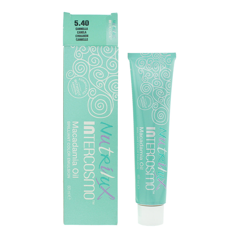 Intercosmo Nutrilux Macadamia Oil Hair Colour 60ml - 5.40 Cinnamon - Glow Empire