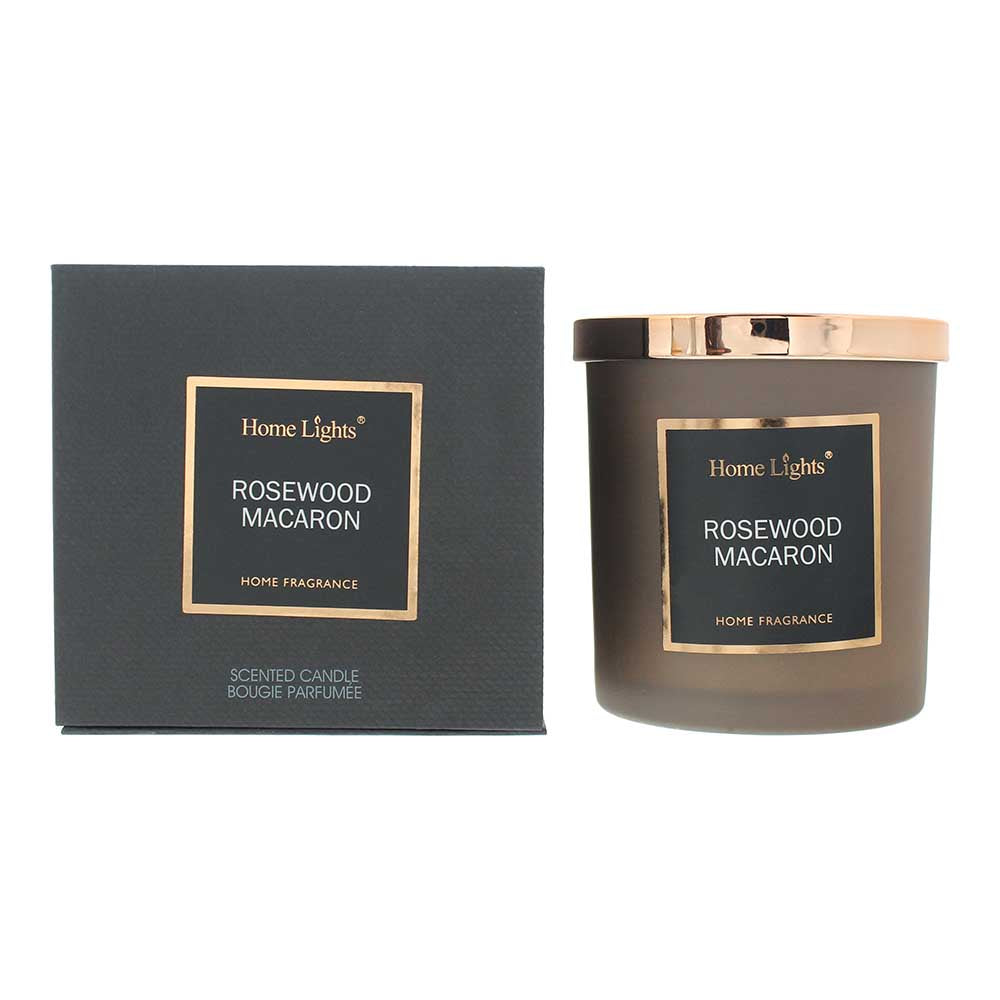 Home Lights Rosewood Macaron Scented Candle 215g - Glow Empire