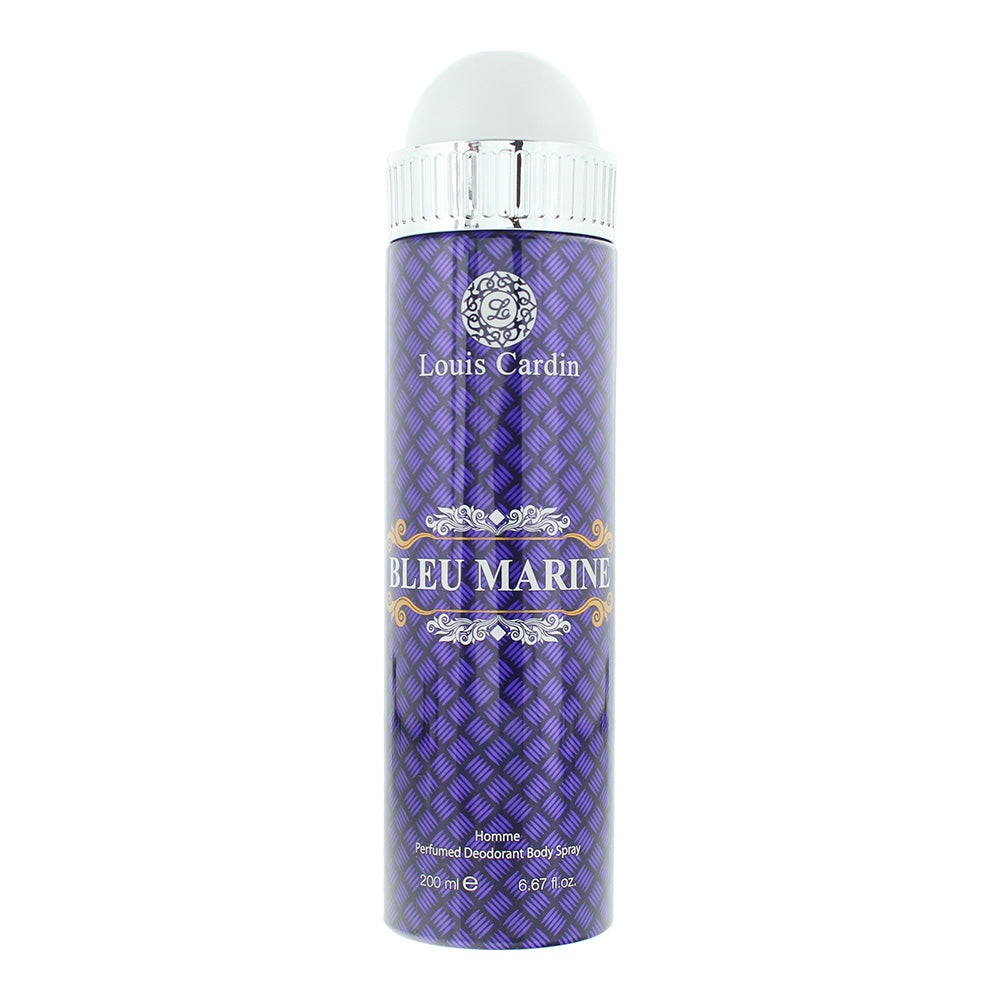 Louis Cardin Bleu Marine Homme Perfumed Deodorant Body Spray 200ml - Glow Empire