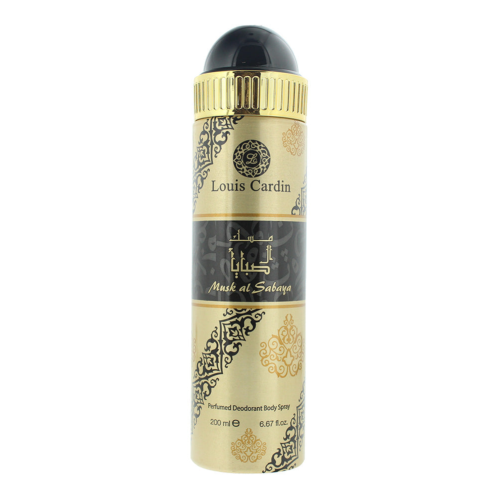 Louis Cardin Musk Al Sabaya Perfumed Deodorant Body Spray 200ml - Glow Empire