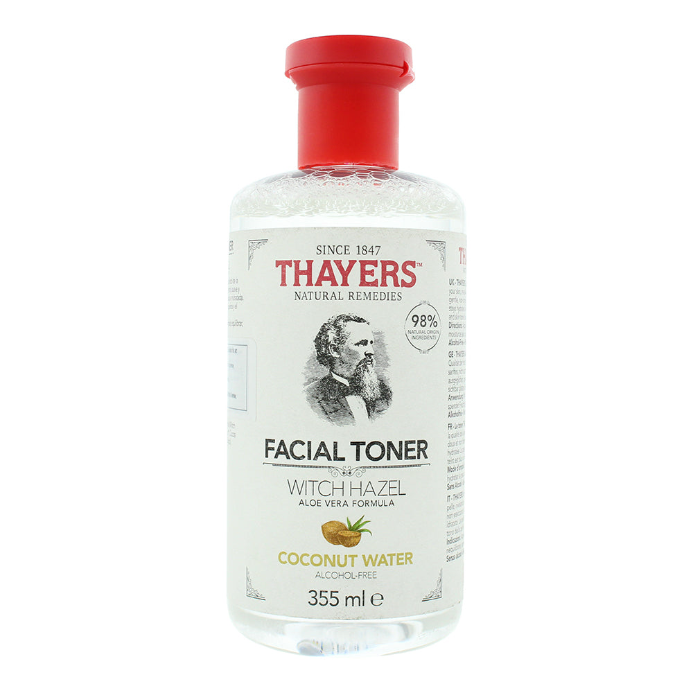 Thayers Witch Hazel Aloe Vera Formula Facial Toner 355ml - Alcohol Free/Coconut Water - Glow Empire