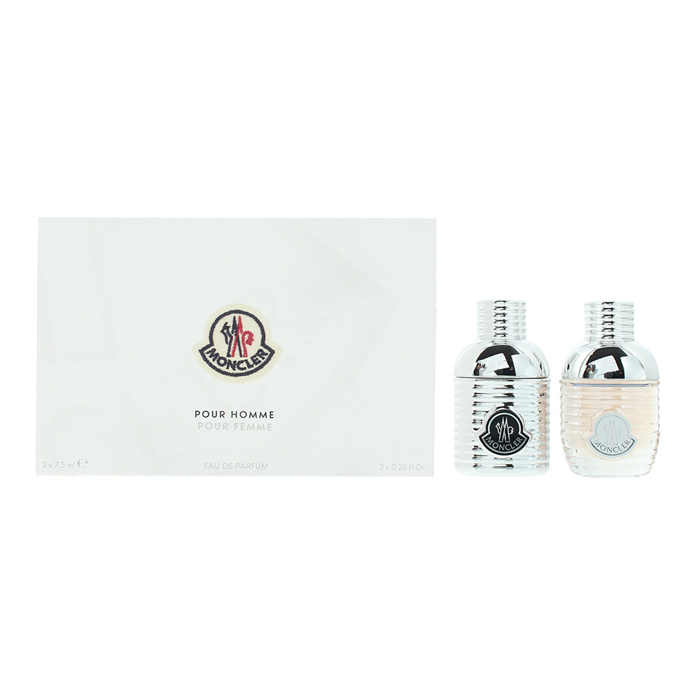 Moncler Gift Set: EDP Pour Homme 7.5ml - EDP Pour Femme 7.5ml - Glow Empire